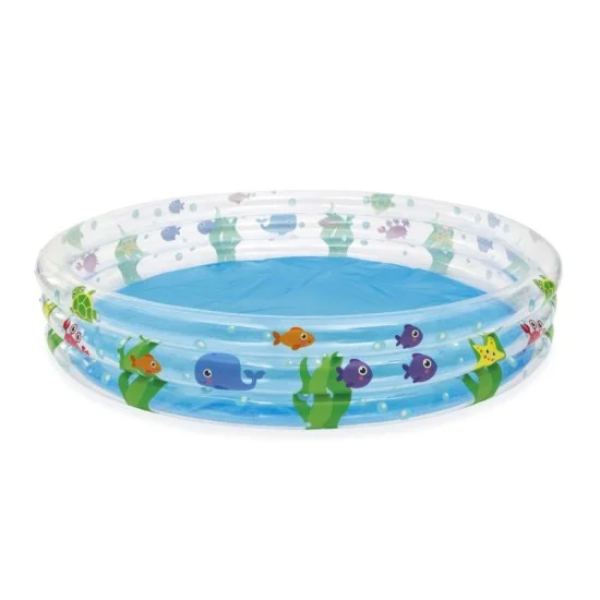 bestway 1.83m x h33cm deep dive 3-ring pool contents one pool repair patch age 2